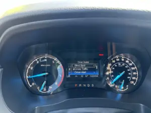 2021 Ford Ranger XL SuperCrew - instrument cluster showing the driver assist menu