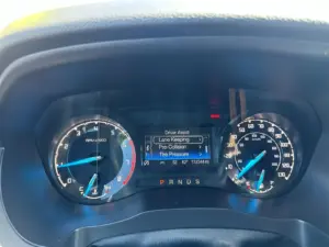 2021 Ford Ranger XL SuperCrew - instrument cluster showing lane keeping and pre-collision